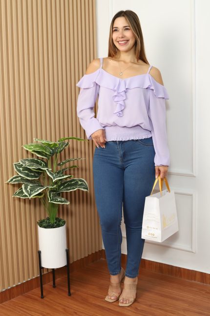 Blusa Salomé, elaborada en Tela Gasa Hindú